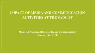 Impact of Media & Communication Activities at SADC PF