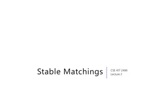 Stable Matchings and Gale-Shapley Algorithm