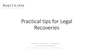 Practical Legal Recovery Tips and Pitfalls to Avoid