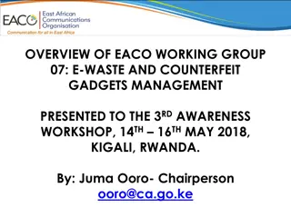 EACO Working Group 07: E-Waste & Counterfeit Gadgets Management Overview