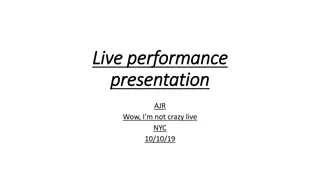 AJR Live Performance Experience