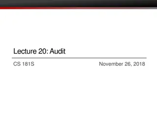 Understanding Audit Mechanisms in Cybersecurity