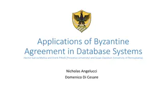 Applications of Byzantine Agreement in Database Systems