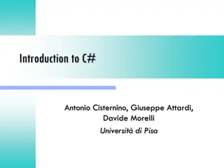Mastering C# Language Elements