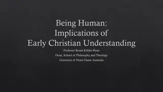 Early Christian Understanding of Humanity