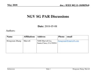 IEEE 802.11-18/0859r0 NGV SG Discussions