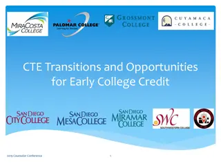 Early College Credit Opportunities in San Diego Region