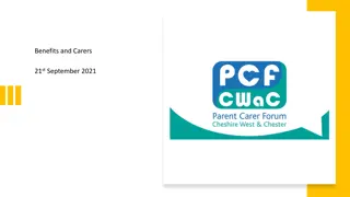 Support for Carers & Benefits in Cheshire West