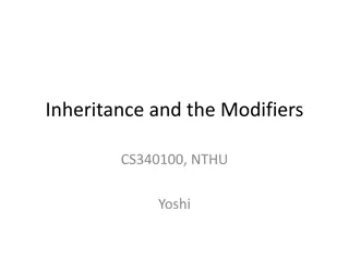 Understanding Inheritance and Modifiers in Java