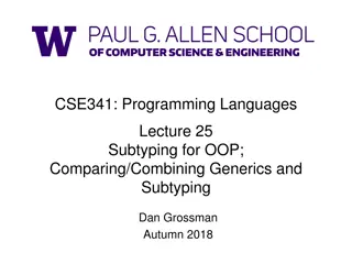 Understanding Subtyping in Class-Based OOP - Autumn 2018
