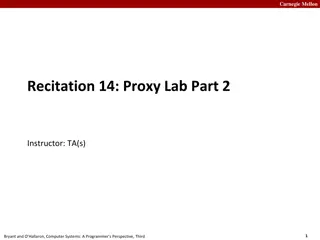 Carnegie Mellon ProxyLab Instructions