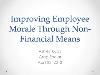 Improving Employee Morale Through Non-Financial Strategies