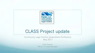 Update on CLASS Project at Queensland Legal Conference 2017