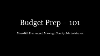 Marengo County Budget Preparation