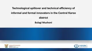 Technological Spillover & Efficiency in Central Karoo