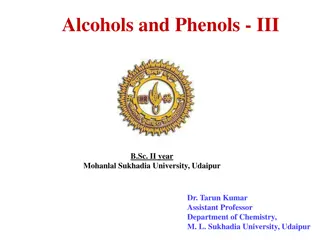Chemical Properties of Alcohols and Phenols