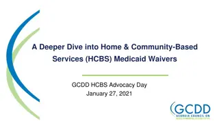 Understanding HCBS Medicaid Waivers and Advocacy