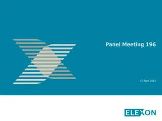 Meeting Panel Updates April 2012