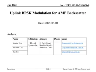 BPSK Modulation for AMP Backscatter in IEEE 802.11-25