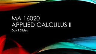 Applied Calculus II Course Information
