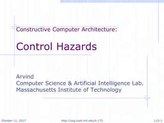 Computer Architecture Control Hazards