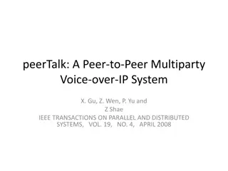 PeerTalk: Decentralized VoIP System Design