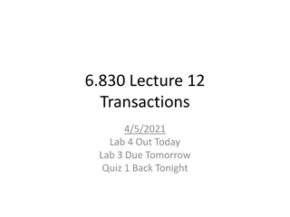 Understanding Transactions in Concurrent Programming