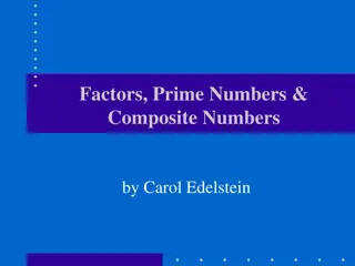 Understanding Factors, Prime Numbers, Composite Numbers