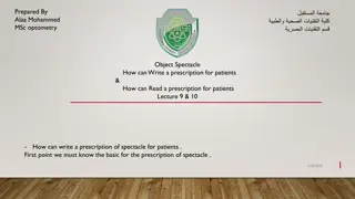How to Write a Spectacle Prescription for Patients