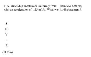 Physics Problems Solutions Acceleration Displacement