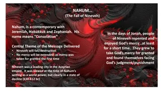 Lessons from Nahum: Nineveh's Warning