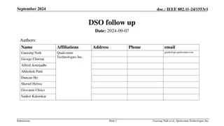 Enhancing Wi-Fi Efficiency with IEEE 802.11-24 DSO