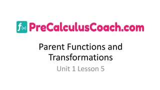 Transformation of Parent Functions