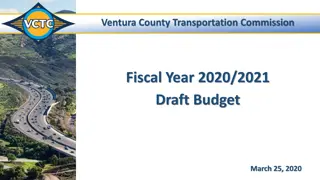 Ventura County Transportation Commission Fiscal Year 2020/2021 Budget Overview
