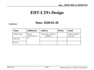 EHT-LTFs Design Methods for High Throughput Wireless Transmission