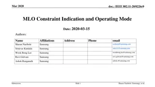 802.11be Multi-Link Operation Constraints