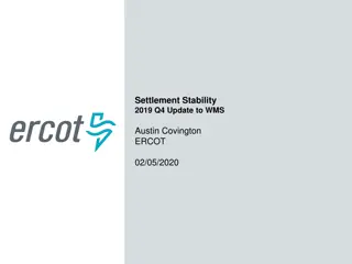 Settlement Stability 2019 Q4 Update: Price Changes, Resettlements, and Disputes