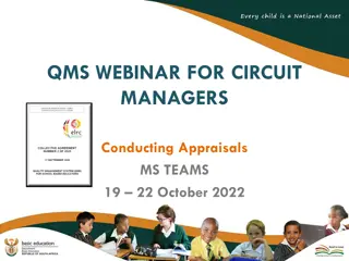 Effective Appraisal Strategies for Circuit Managers