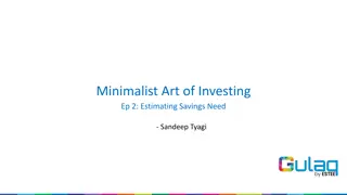 Estimating Savings Need: Assessing Financial Goals