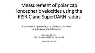 Measurement of Polar Cap Ionospheric Velocities Using RISR and SuperDARN Radars