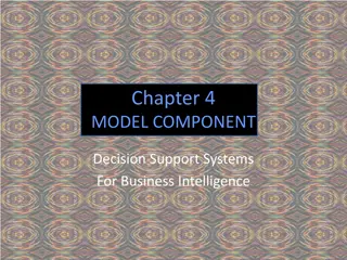 Decision Support Systems for Business Intelligence Modeling