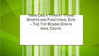 Train Like a Titan at Titans Sports and Functional Gym – The Top Boxing Gym in Imus, Cavite
