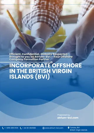 Incorporate Offshore in the British Virgin Islands (BVI)