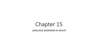Understanding Neurogenic Speech and Language Disorders in Adults