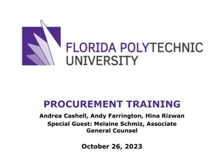 Comprehensive Guide to Procurement Training and Procedures at Florida Poly