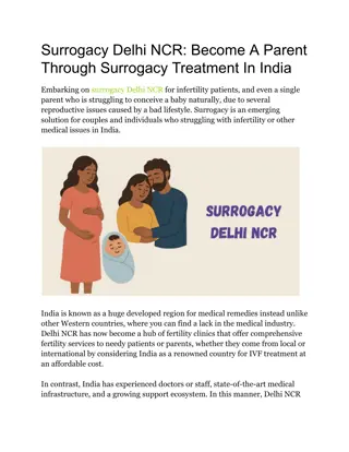 Surrogacy Delhi NCR_ Become A Parent Through Surrogacy Treatment In India