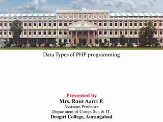 Understanding PHP Data Types