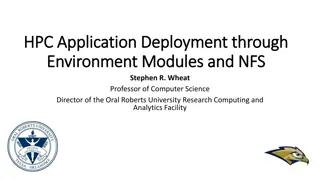 Deployment Through Environment Modules