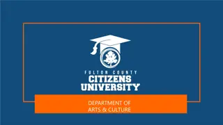 Arts & Culture Department Overview in Fulton County