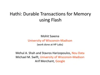 Innovations in Durable Memory Transactions